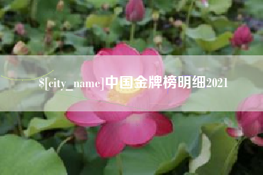 潮州中国金牌榜明细2021