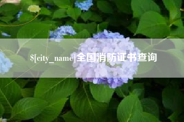 潮州全国消防证书查询