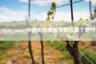 潮州中国消防救援学院在那个地方