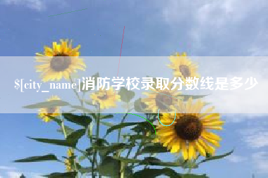 潮州消防学校录取分数线是多少