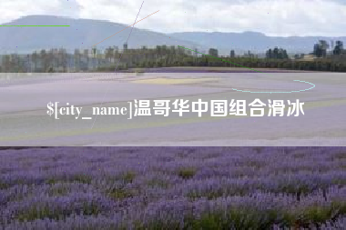 潮州温哥华中国组合滑冰