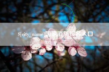 潮州国家消防报名入口