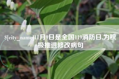潮州11月9日是全国119消防日,为积极推进修改病句