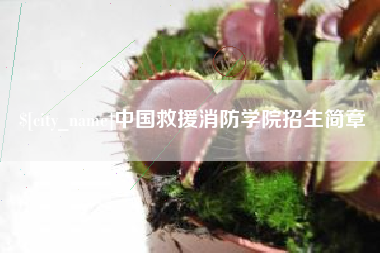潮州中国救援消防学院招生简章