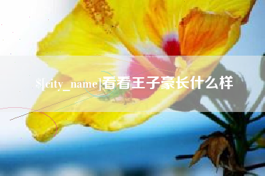 潮州看看王子豪长什么样
