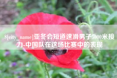 潮州亚冬会短道速滑男子5000米接力-中国队在这场比赛中的表现