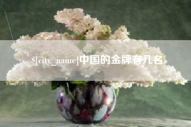潮州中国的金牌有几名