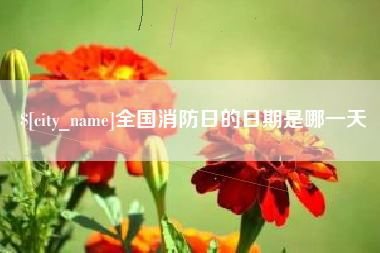 潮州全国消防日的日期是哪一天