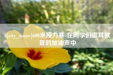 潮州600米接力赛-在同学们震耳欲聋的加油声中
