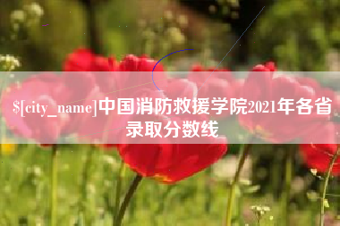 潮州中国消防救援学院2021年各省录取分数线