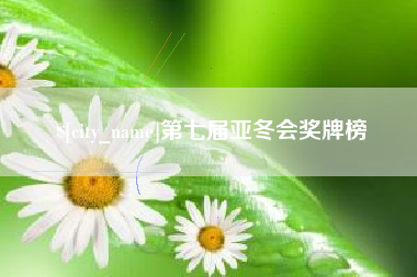 潮州第七届亚冬会奖牌榜