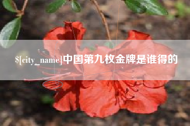 潮州中国第九枚金牌是谁得的