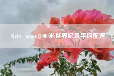 潮州5000米世界纪录平均配速