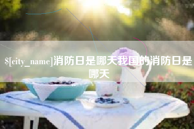 潮州消防日是哪天我国的消防日是哪天