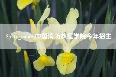潮州中国消防救援学院今年招生