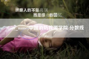 潮州中国消防救援学院 分数线