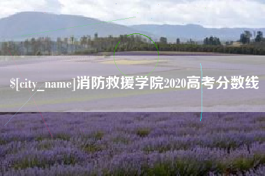 潮州消防救援学院2020高考分数线