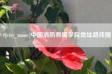 潮州中国消防救援学院地址路线图