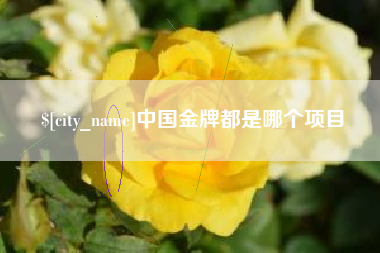 潮州中国金牌都是哪个项目