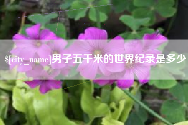 潮州男子五千米的世界纪录是多少