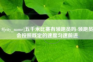 潮州五千米比赛有领跑员吗-领跑员会按照既定的速度匀速前进