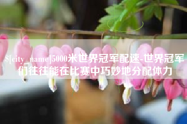 潮州5000米世界冠军配速-世界冠军们往往能在比赛中巧妙地分配体力