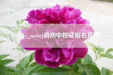 潮州消防中控证报名官网