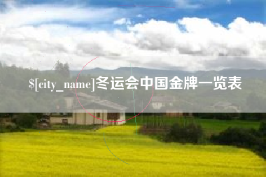 潮州冬运会中国金牌一览表