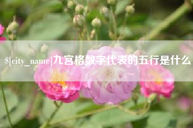 潮州九宫格数字代表的五行是什么