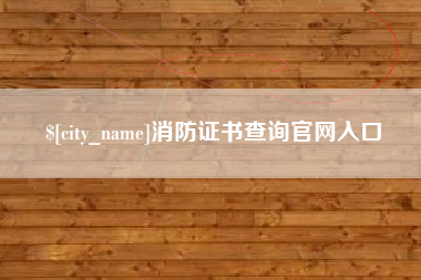 潮州消防证书查询官网入口