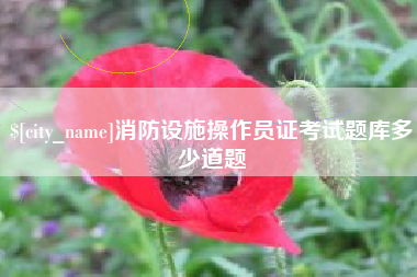 潮州消防设施操作员证考试题库多少道题