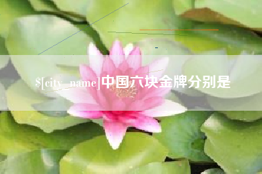 潮州中国六块金牌分别是