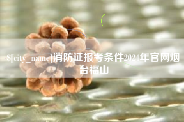 潮州消防证报考条件2024年官网烟台福山